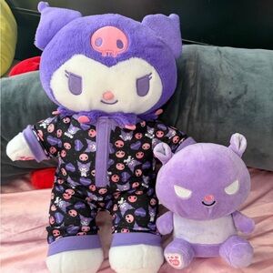 Sanrio Kuromi Build-a-Bear Plush Pair in Purple and White
